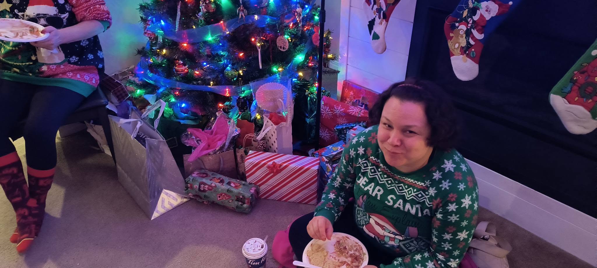 A Valley Echoes member enjoying the holiday party