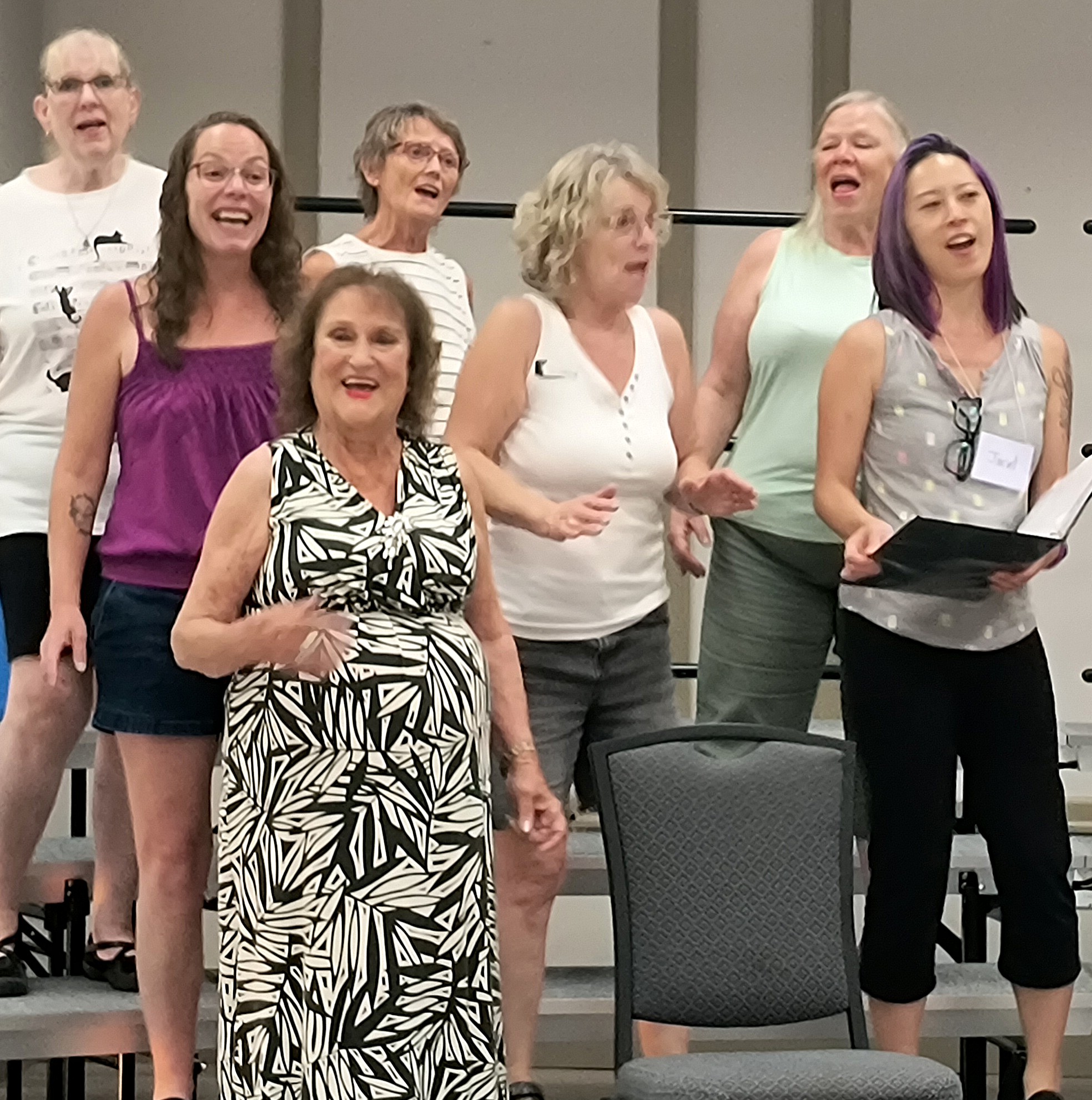 Valley Echoes in rehearsal